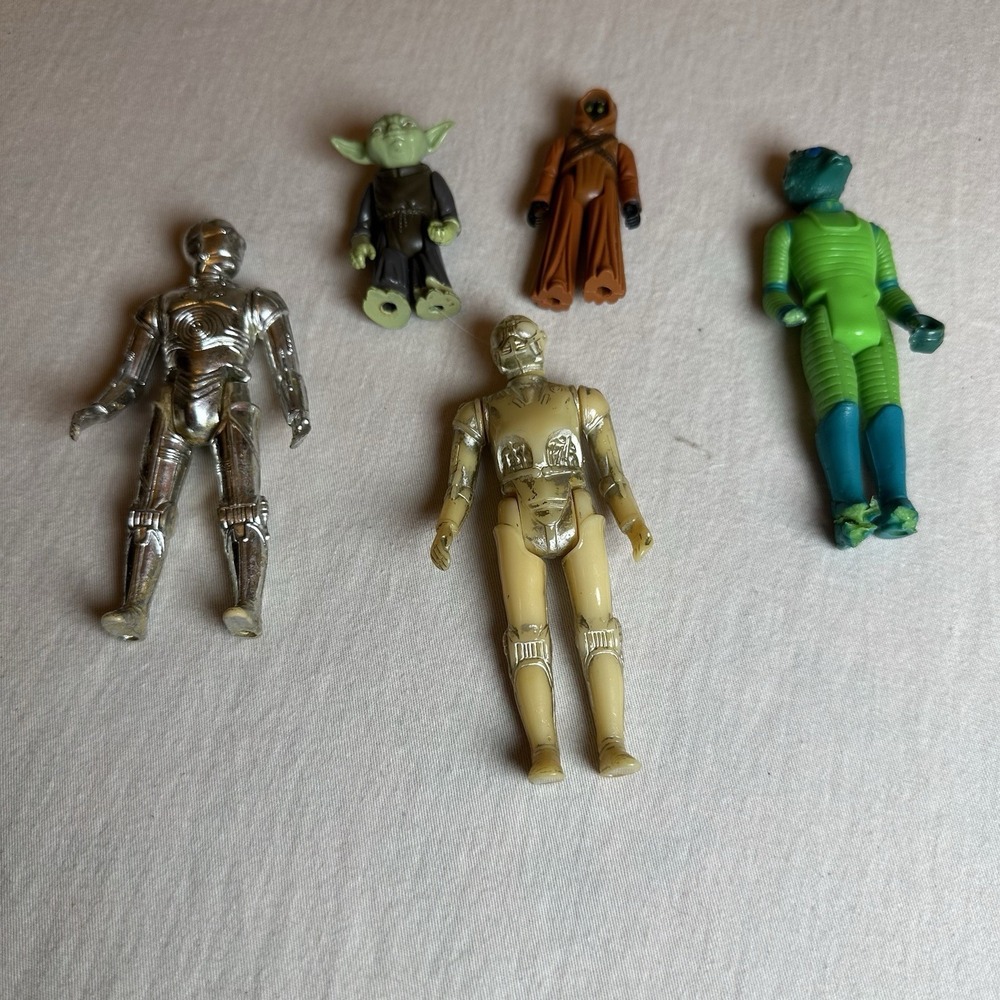 Lot Of 5 Vintage Star Wars 1977-1980 Original Action Figures Read See pictures‎